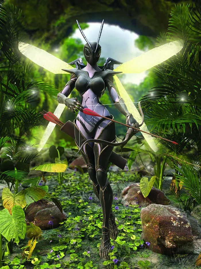 Atta, a 3D character in a forest